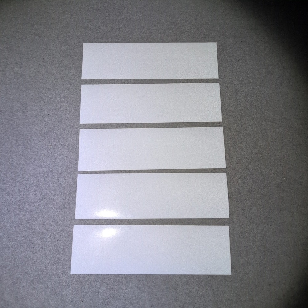 3M Scotchlite Reflective Graphic Film White Adhesive Strips 5 Pack Safety Tape - Picture 2 of 4